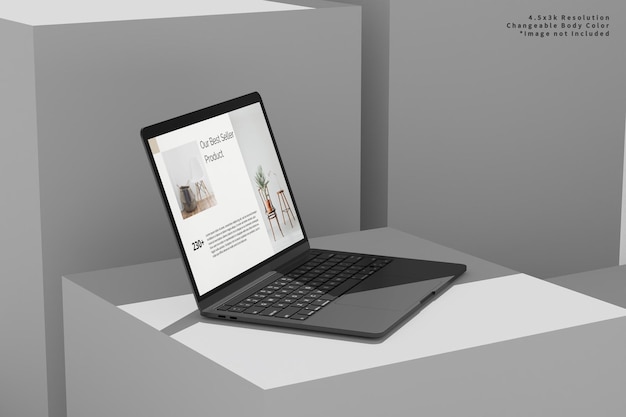 Un laptop con un sito web sullo schermo che dice "microsoft office".