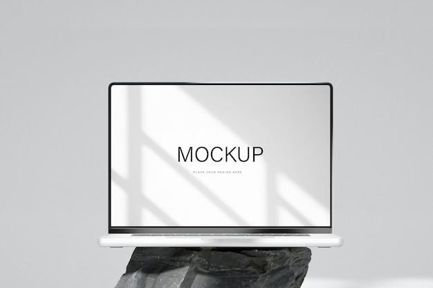 Un mockup dello schermo di un laptop