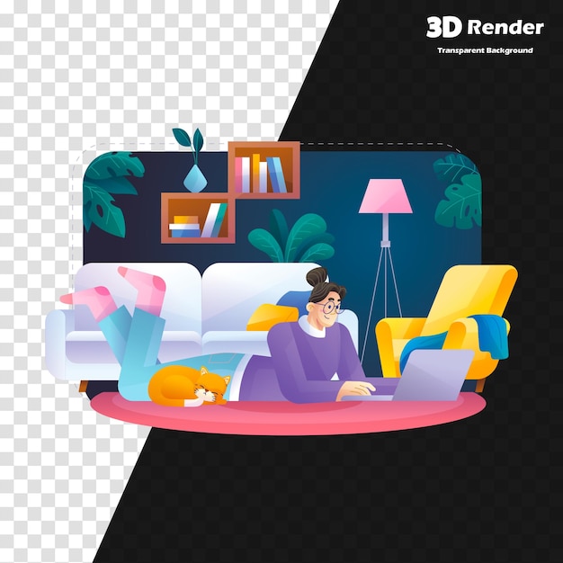 Un modello 3D di un modello 3D