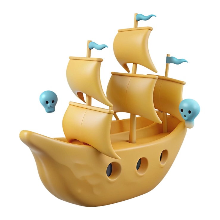 PSD un modello di nave fatto con i legos