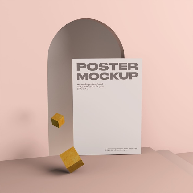 Un modello di poster minimale