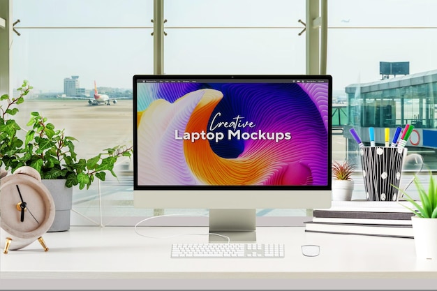 un monitor di computer con uno schermo colorato che dice vm