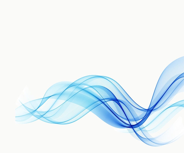 PSD un'onda blu con una linea blu che dice blu