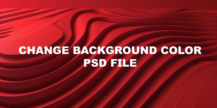PSD un'onda rossa con uno sfondo rosso
