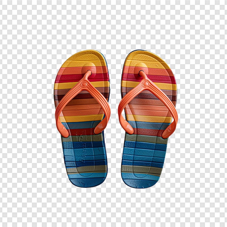 PSD un paio di scarpe con un modello dei colori dell'arcobaleno