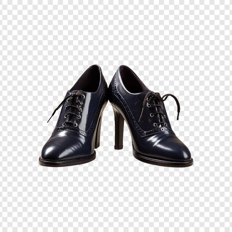 PSD un paio di scarpe nere su uno sfondo trasparente