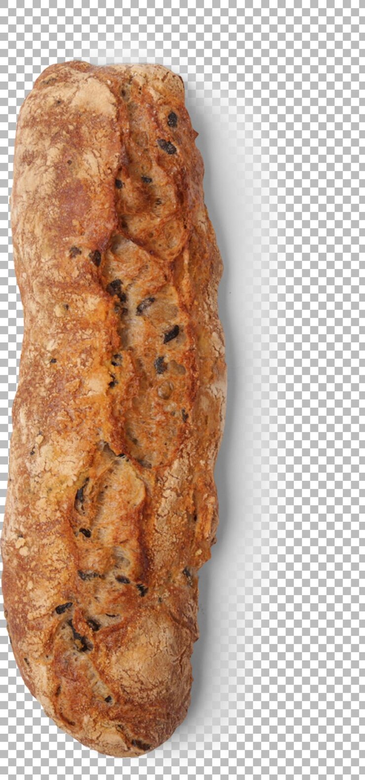 PSD un pane rustico con una crosta texturata e semi visibili ideale per i panini o come accompagnamento ai pasti