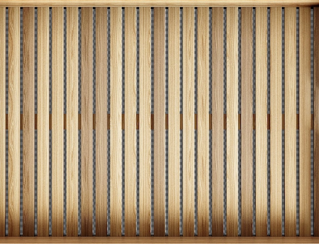 Un pannello di legno texturato con lastre verticali che mostrano una finitura in legno naturale