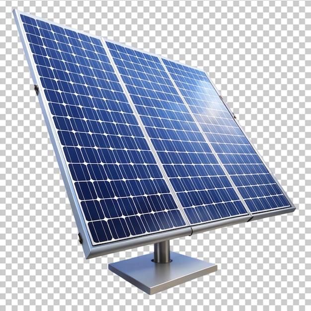 un pannello solare è mostrato su uno sfondo bianco