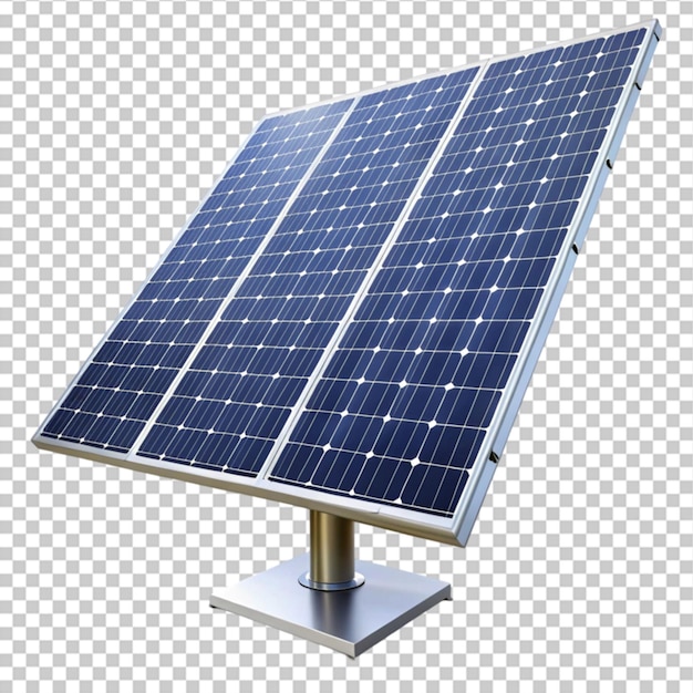 un pannello solare è mostrato su uno sfondo bianco