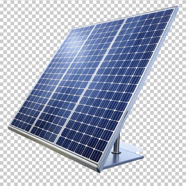 un pannello solare è mostrato su uno sfondo bianco
