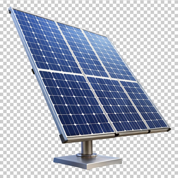 un pannello solare è mostrato su uno sfondo bianco