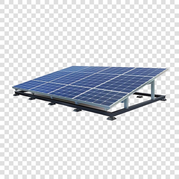un pannello solare su un tetto con un panel solare su di esso
