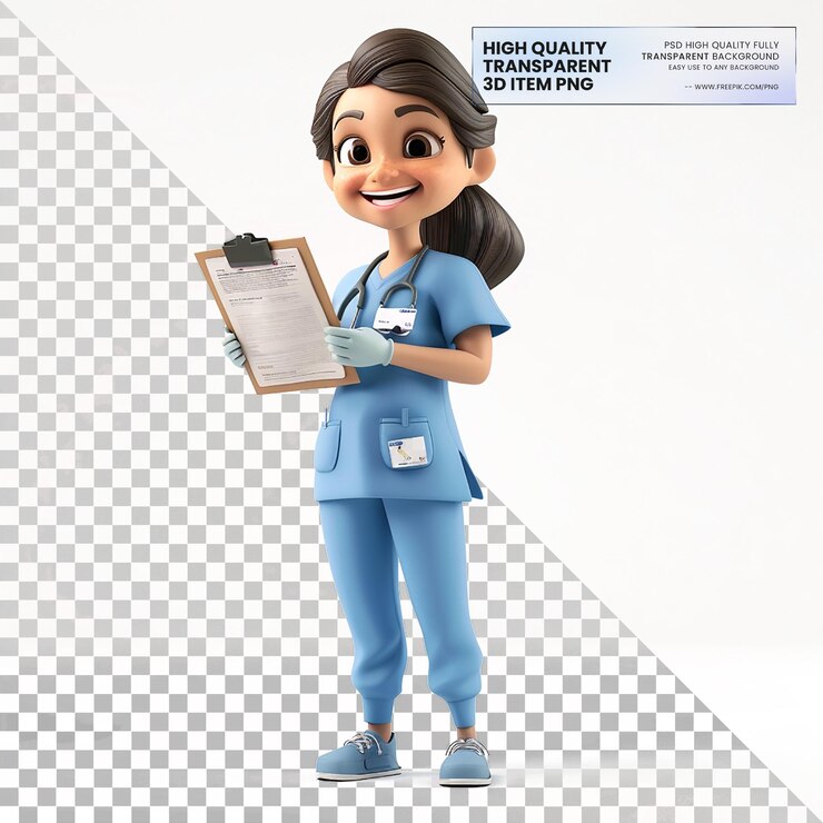 PSD un personaggio di cartone animato con un clipboard che dice di alta qualità