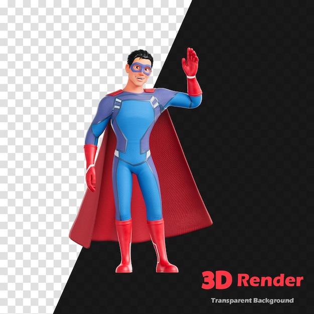 Un personaggio di fumetti di 3D 3D