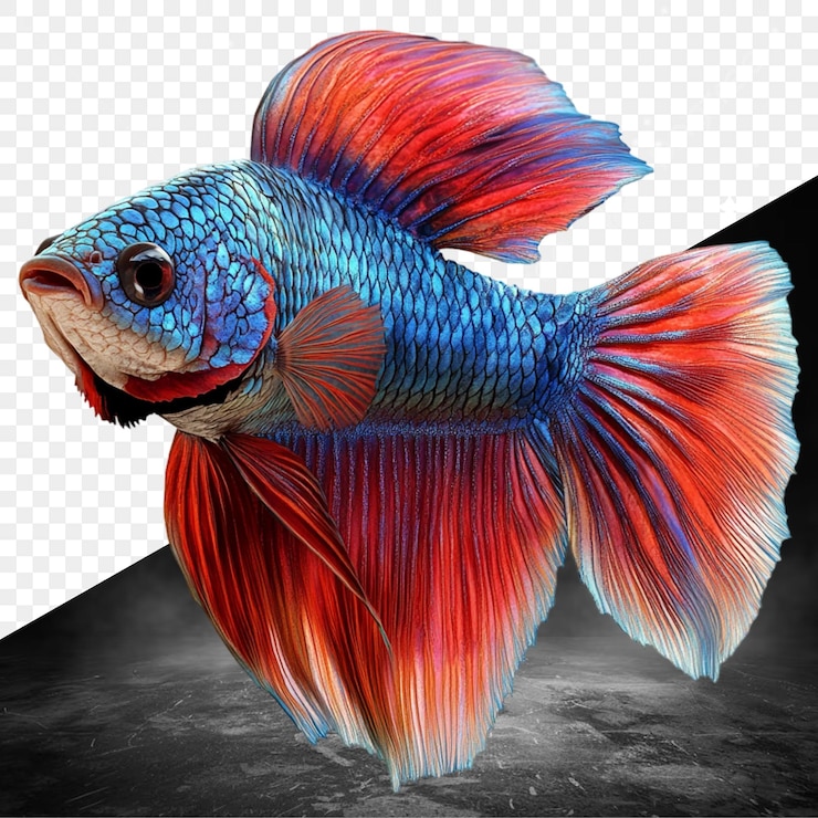 PSD un pesce che è di fronte a una foto di un pesce