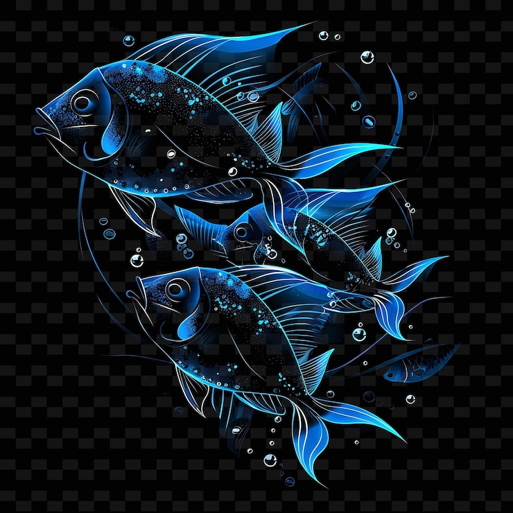 PSD un pesce che ha il numero 3 su di lui