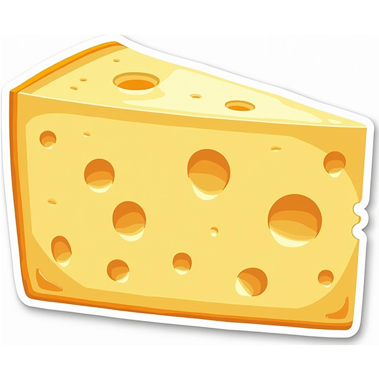 PSD un pezzo di formaggio su cui c'è la parola formaggio
