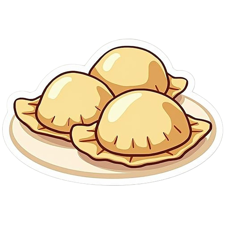 PSD un piatto di cibo con un'immagine di cartone animato di un muffin su di esso