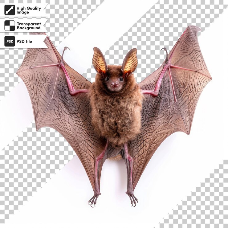 PSD un pipistrello con sopra la parola pipistrello