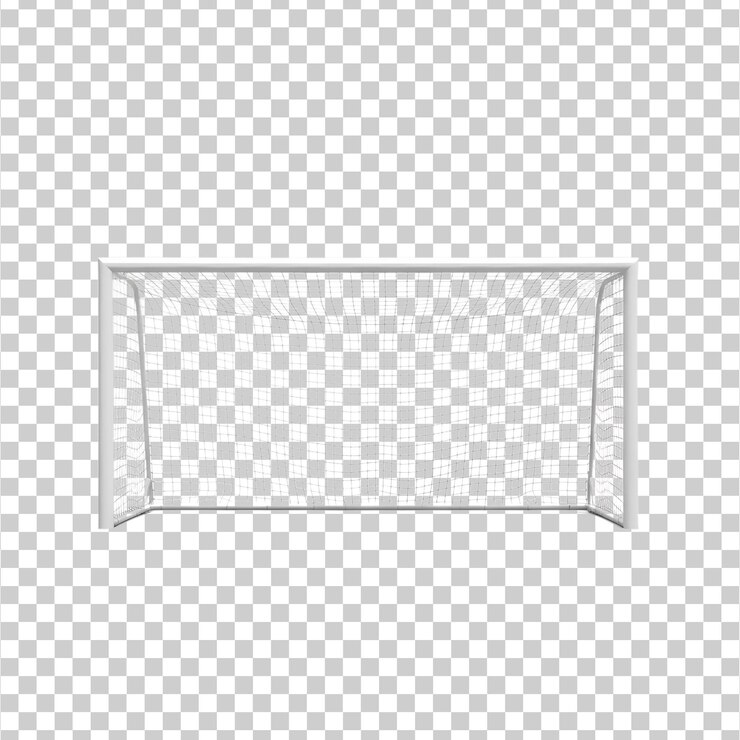 PSD un png 3d goal net isolato su uno sfondo trasparente