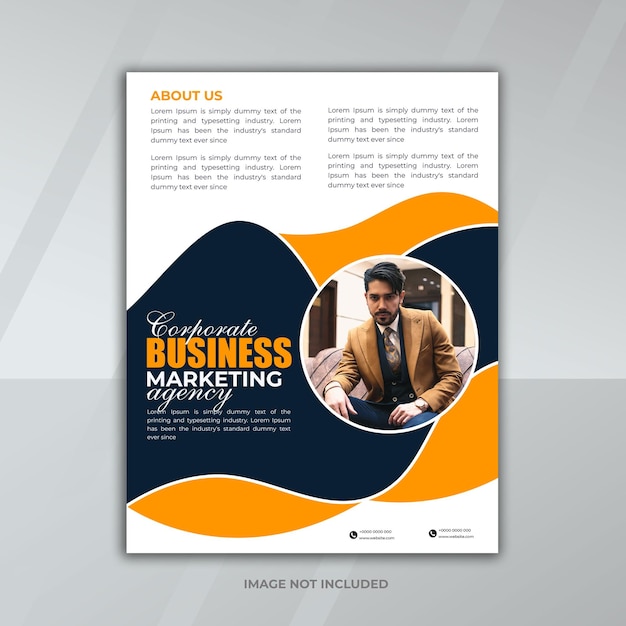 un poster per il marketing aziendale per le imprese e le imprese