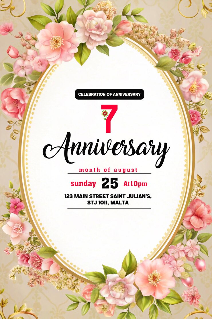 un poster per l'anniversario di agosto