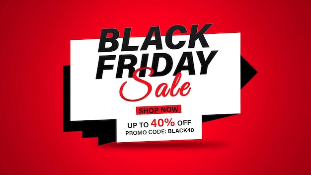 Un poster per l'offerta speciale del venerdì nero