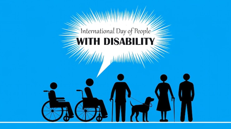 PSD un poster per la giornata internazionale delle persone con disabilità