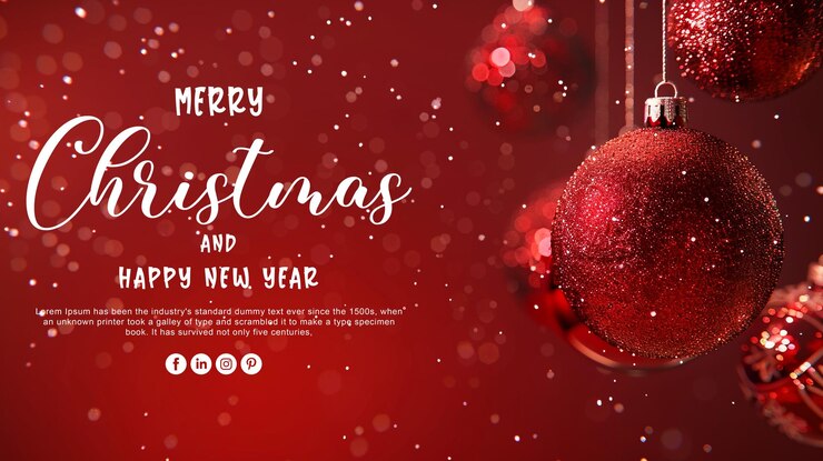 PSD un poster per natale e capodanno