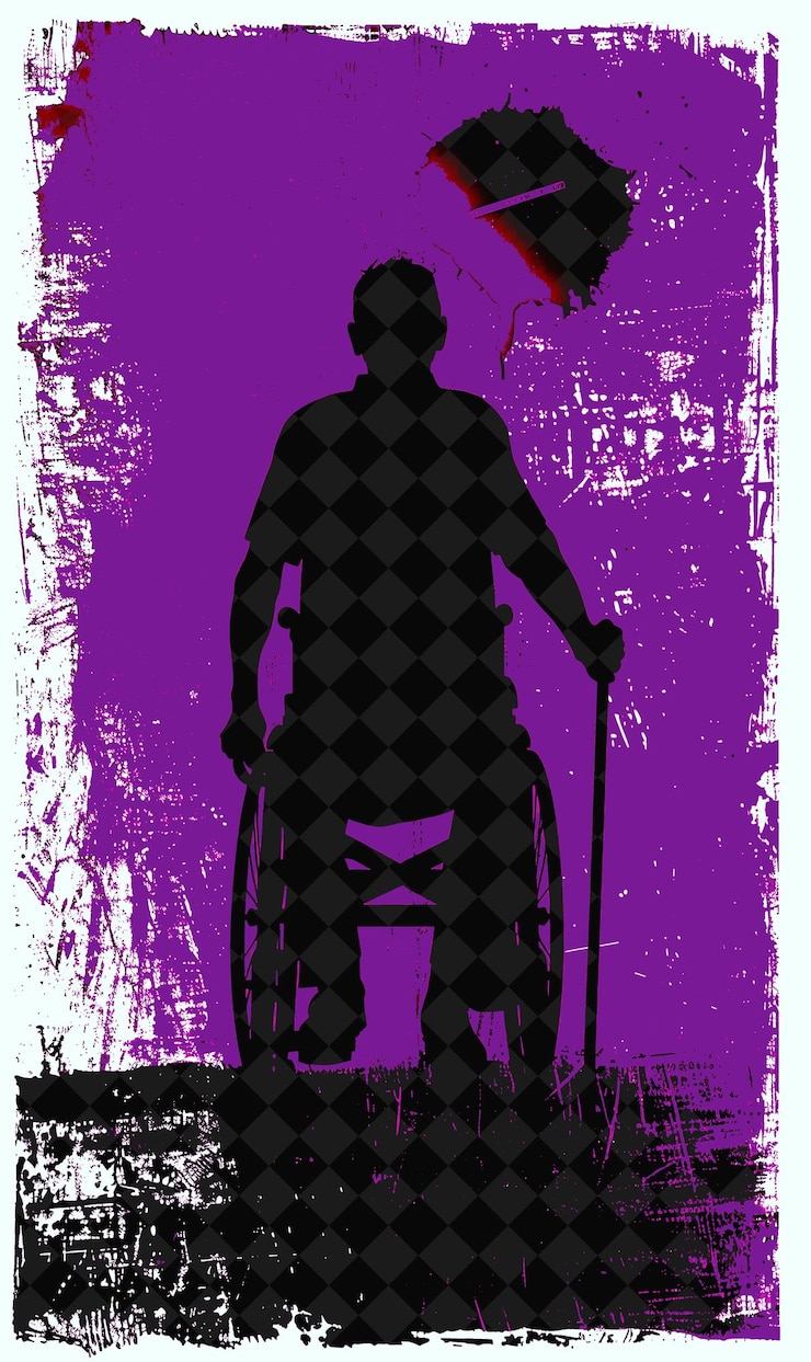 PSD un poster per un uomo con un bastone e un cappello
