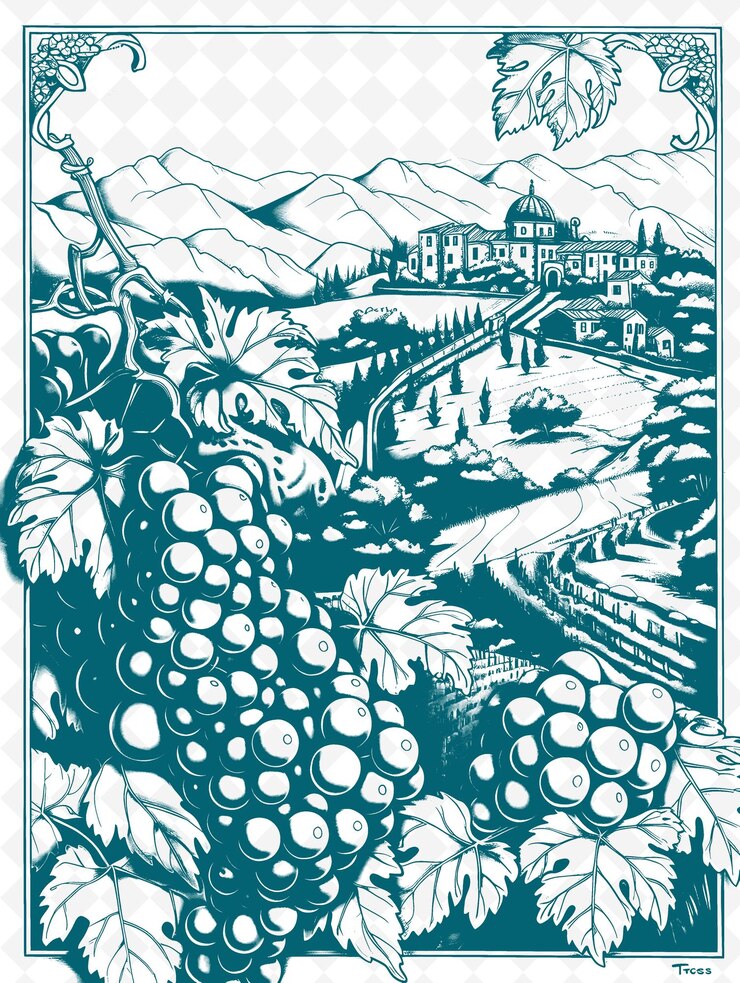 PSD un poster per un villaggio chiamato pompeii