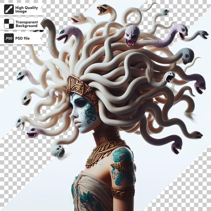 PSD un poster per una donna con uno stile di capelli su di esso