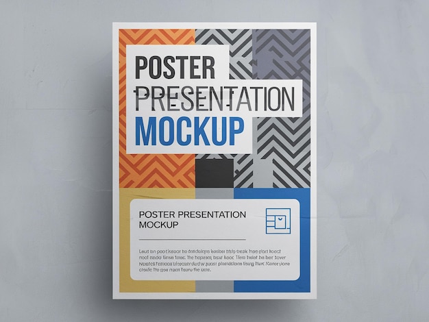 un poster per una presentazione chiamato poster per un prodotto