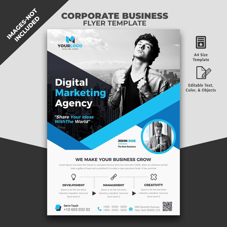 PSD un poster promozionale aziendale per il business
