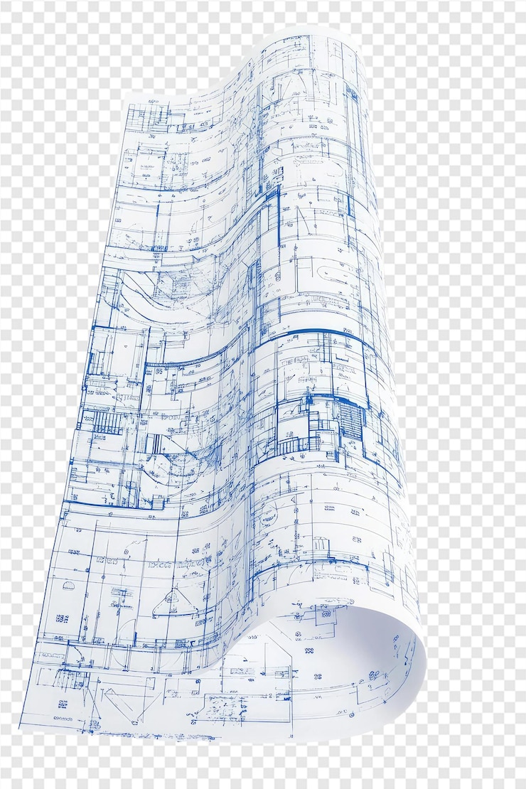 PSD un progetto per un edificio con un globo sulla parte superiore