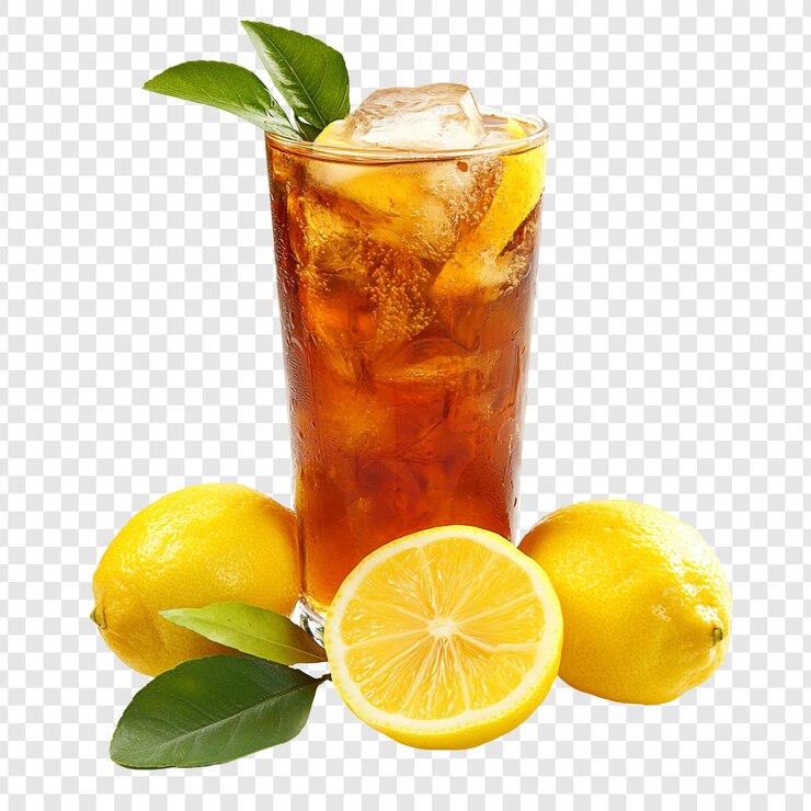 PSD un rinfrescante tè freddo al limone