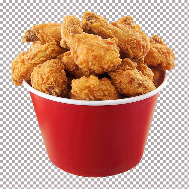 Un secchio di delizioso pollo fritto