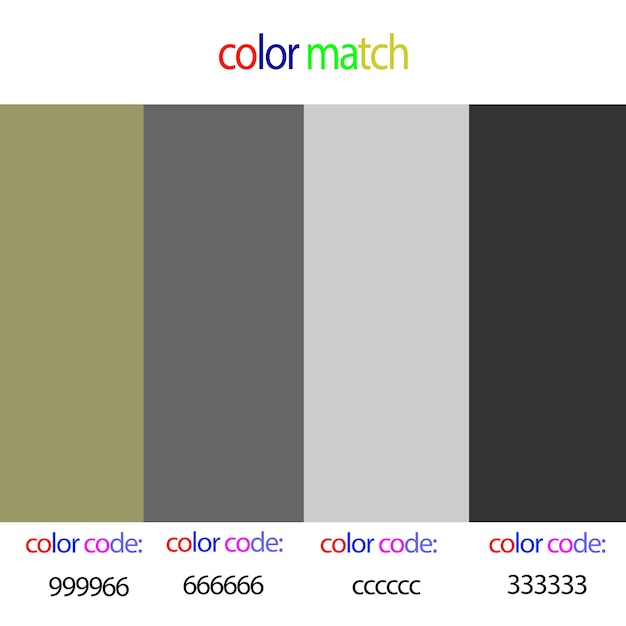 un set colorato di colori con le parole colori in basso
