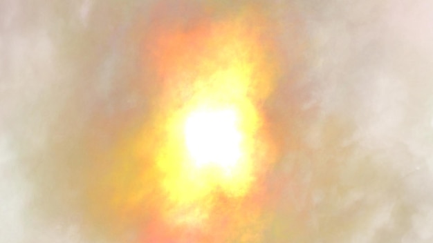 un sole giallo nel cielo