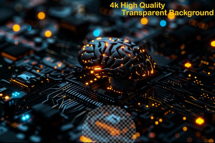 PSD un sottoinsieme di intelligenza artificiale che consente al sistema su uno sfondo trasparente