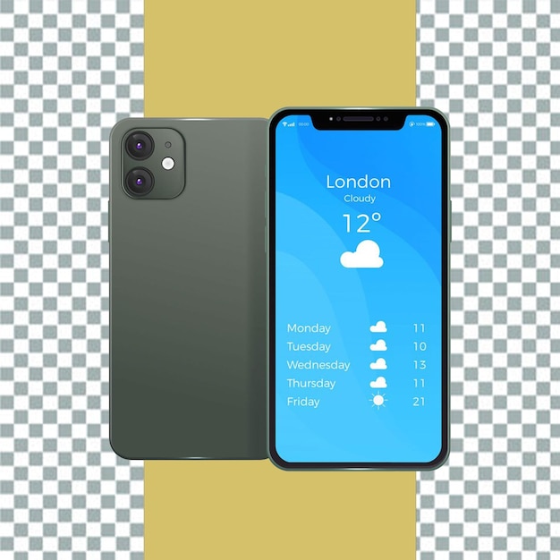 Un telefono con la parola "Londra" sopra.