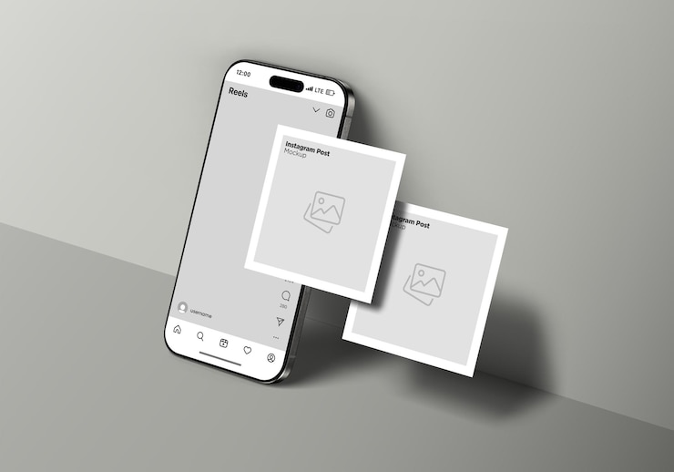 PSD un telefono con una foto di un telefono su di esso