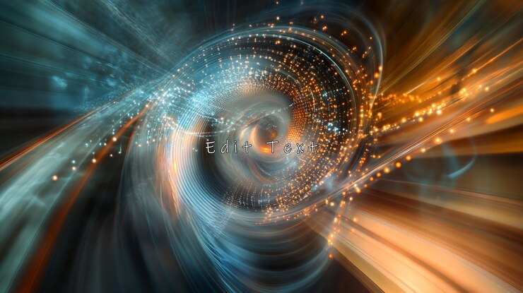 PSD un vortice astratto di luce ed energia