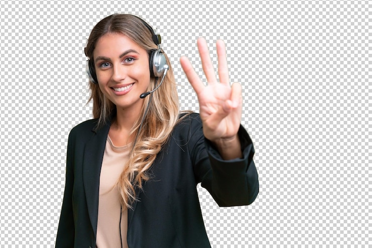 PSD una bella donna uruguaiana con un background isolato