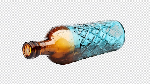 Una bottiglia di soda in vetro vintage con un tappo twist off perfetta per eventi retrotematici da collezione o presentazione di bevande alla moda