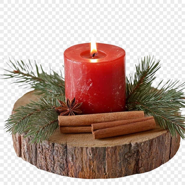 una candela rossa