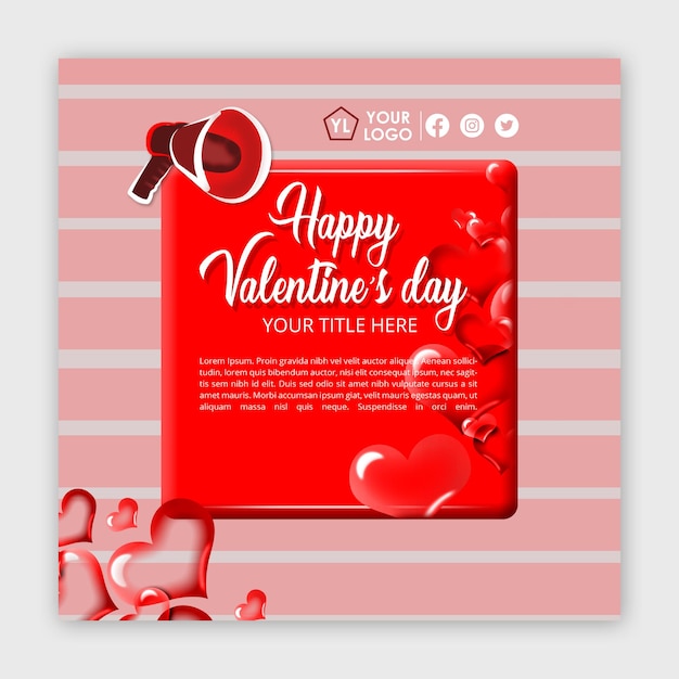 Una carta di San Valentino con un cuore rosso e un messaggio che dice buon San Valentino.