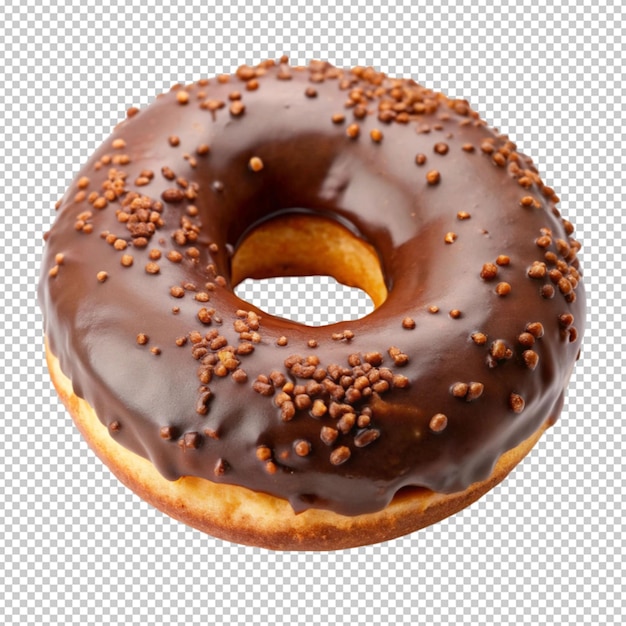 una cioccolata con un buco al centro bianca