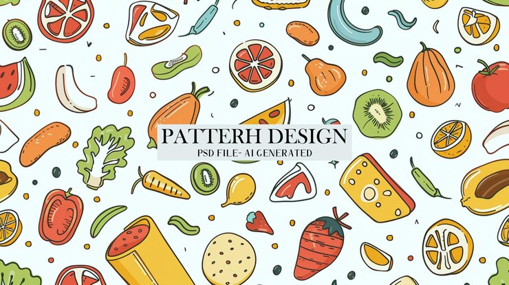 PSD una copertina colorata per il disegno del modello cibo carne pasto ristorante popolare set pranzo icona cena snack